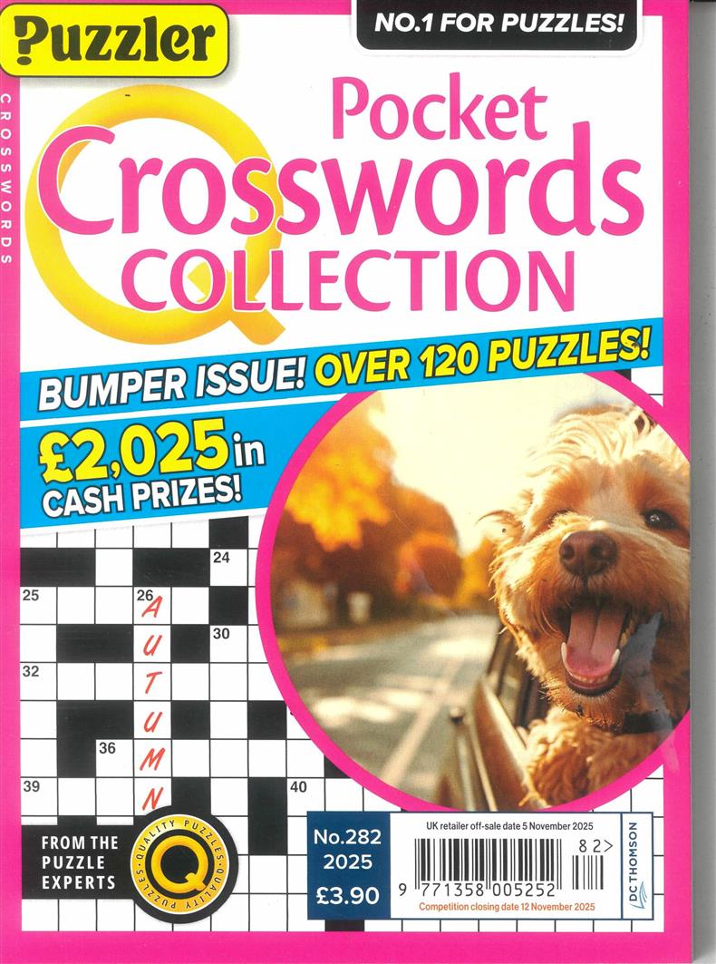PUZZLER Q POCK CROSSWORDS - NO 282