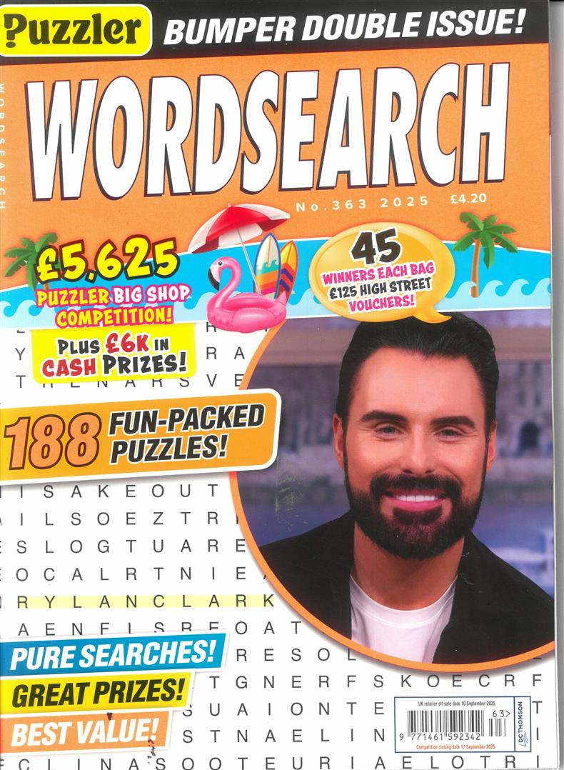 Puzzler Wordsearch - NO 363