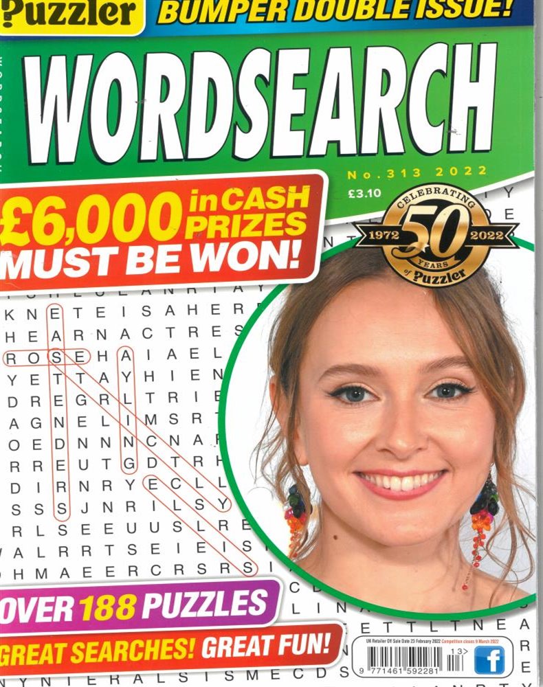 Puzzler Wordsearch Magazine Issue NO 313