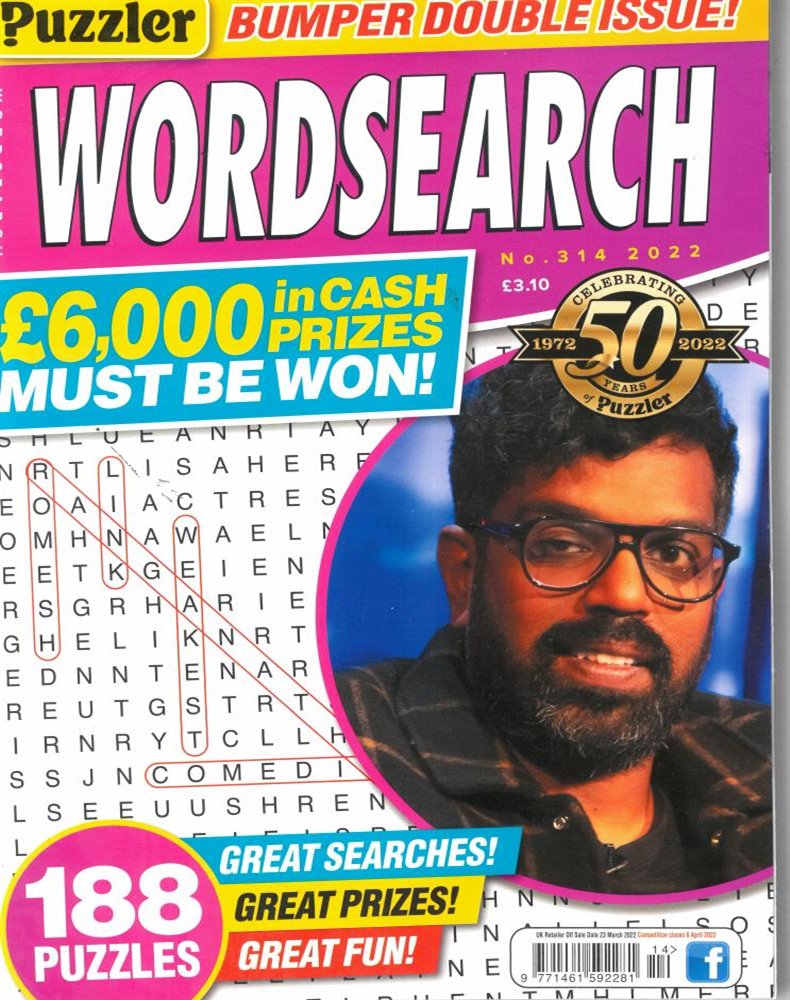 Puzzler Wordsearch Magazine Issue NO 314