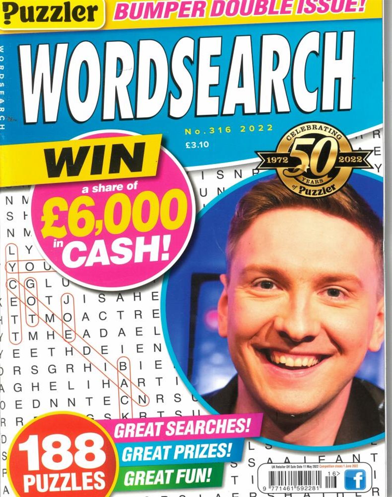 Puzzler Wordsearch Magazine Issue NO 316