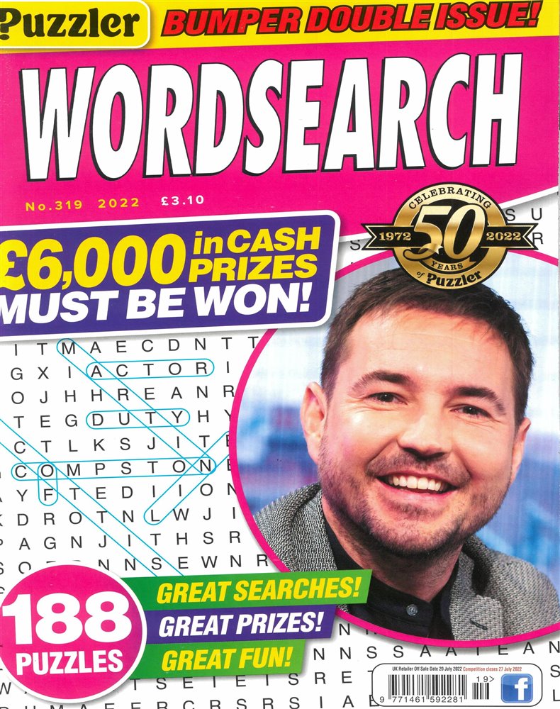 Puzzler Wordsearch Magazine Issue NO 319