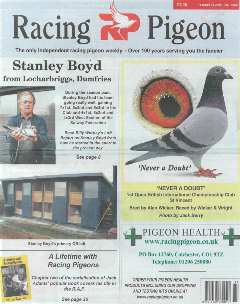 Racing Pigeon Magazine Issue 11/03/2022