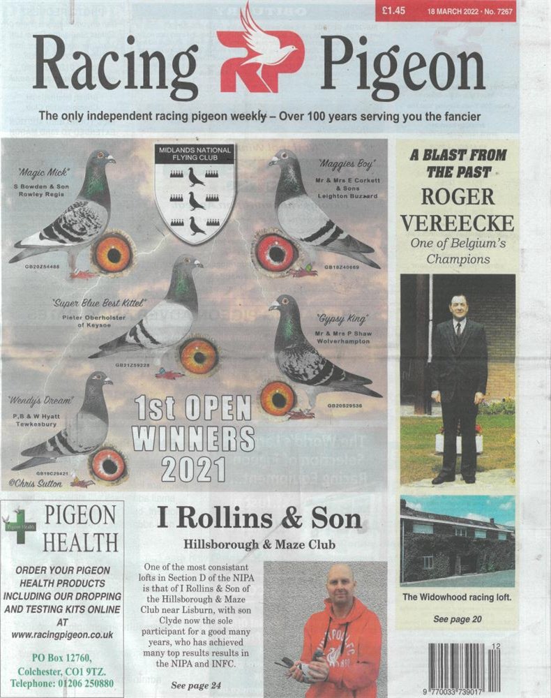 Racing Pigeon Magazine Issue 18/03/2022