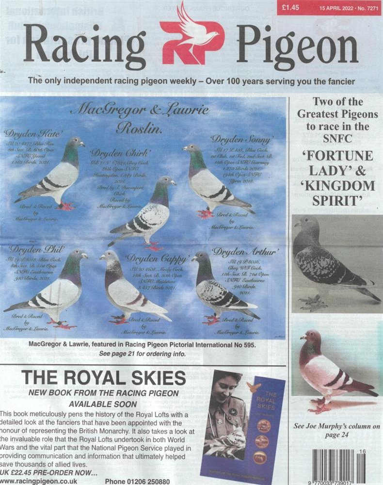 Racing Pigeon Magazine Issue 15/04/2022