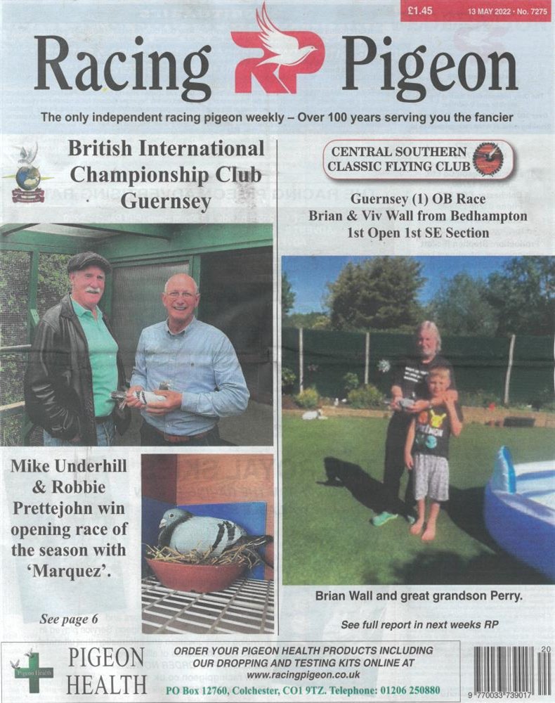 Racing Pigeon Magazine Issue 13/05/2022