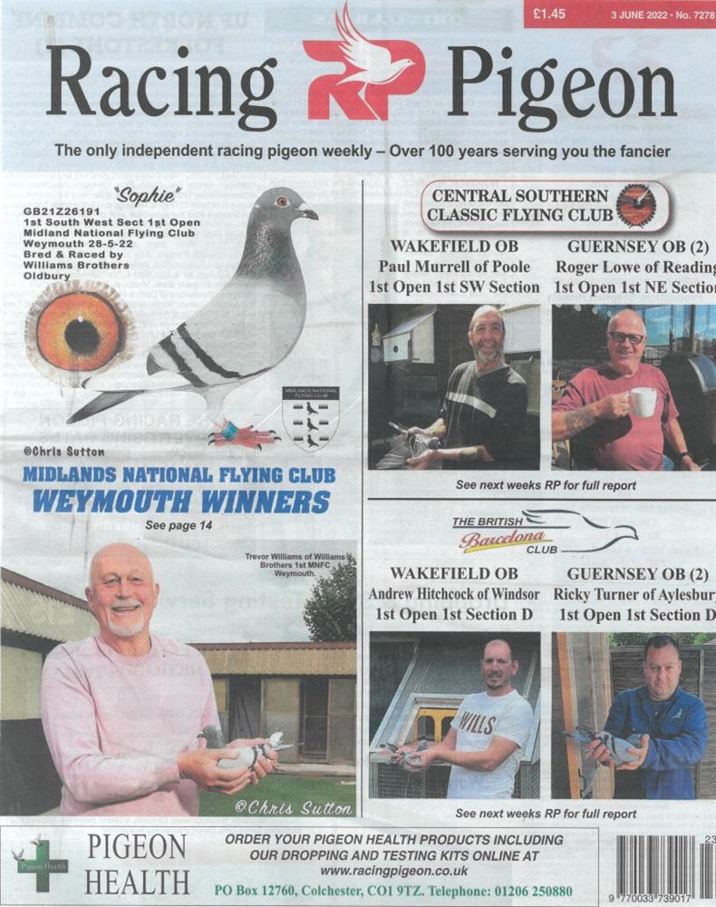 Racing Pigeon Magazine Issue 03/06/2022
