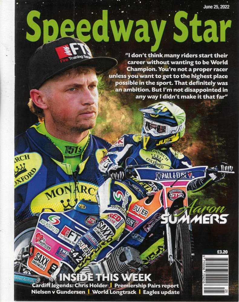 Speedway Star Magazine Issue 25/06/2022