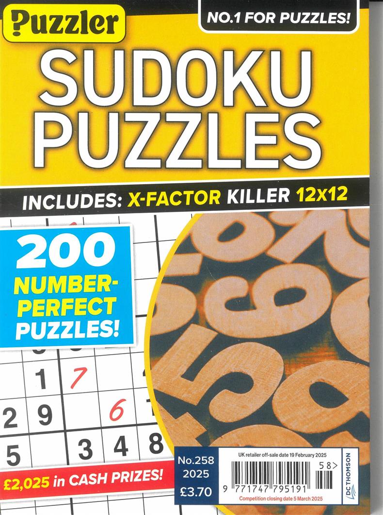 Sudoku Puzzles - NO 258