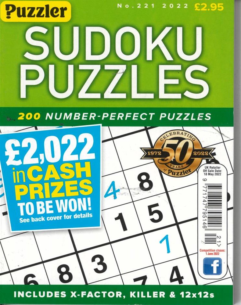Sudoku Puzzles Magazine Issue NO 221