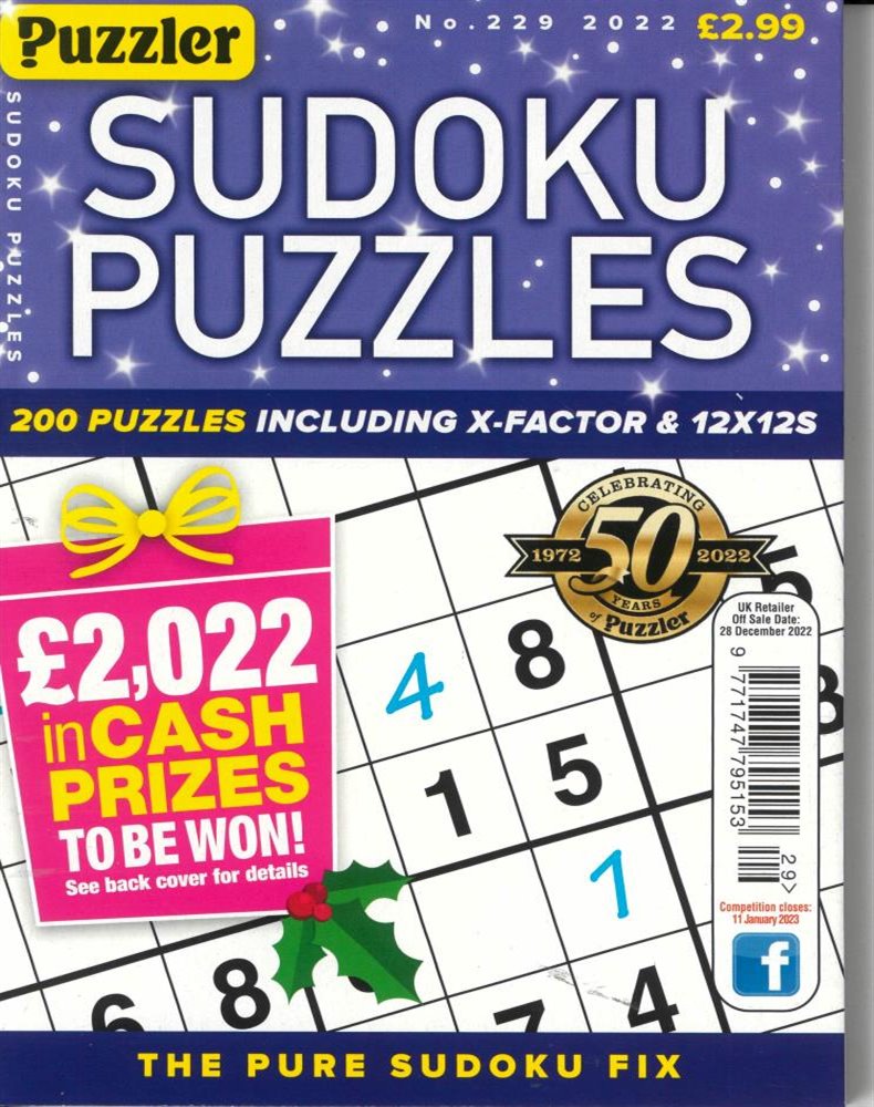 Sudoku Puzzles Magazine Subscription