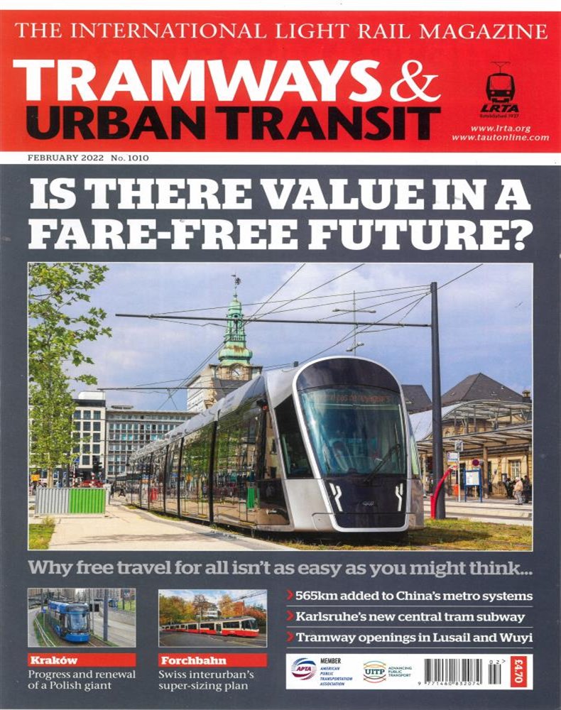 Tramways & Urban Transit Magazine Issue FEB 22