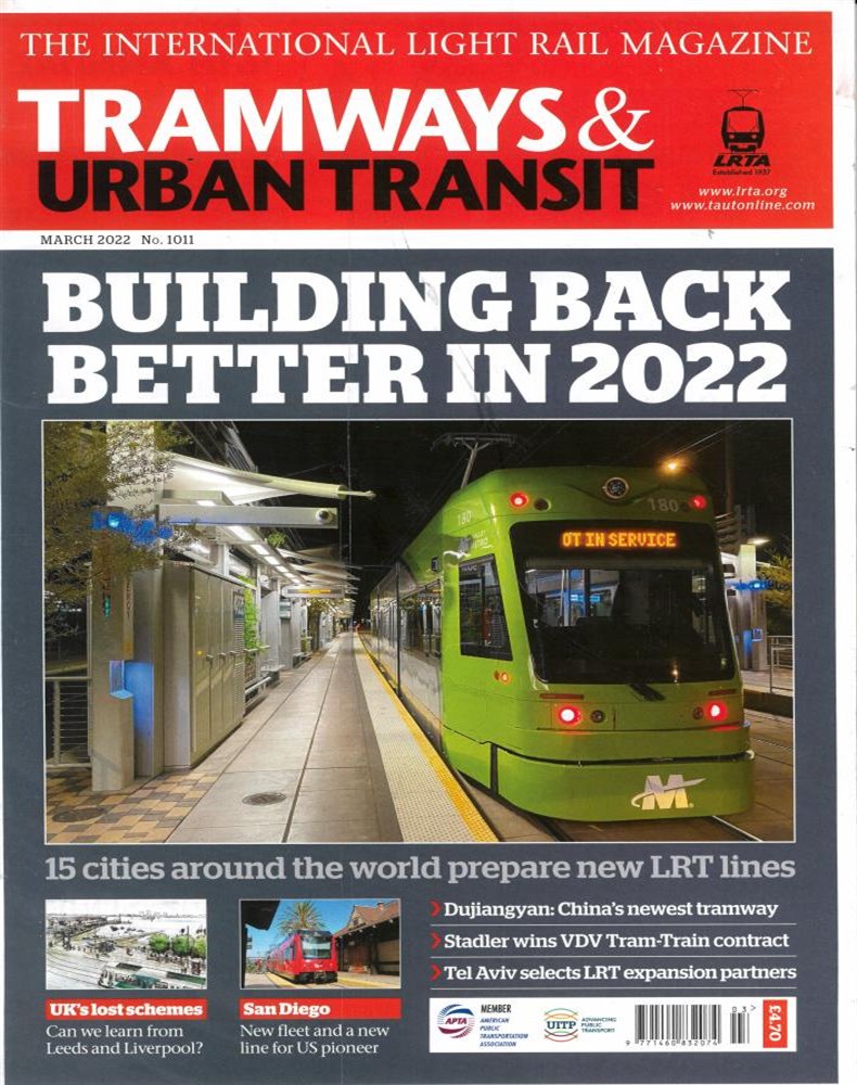 Tramways & Urban Transit Magazine Issue MAR 22