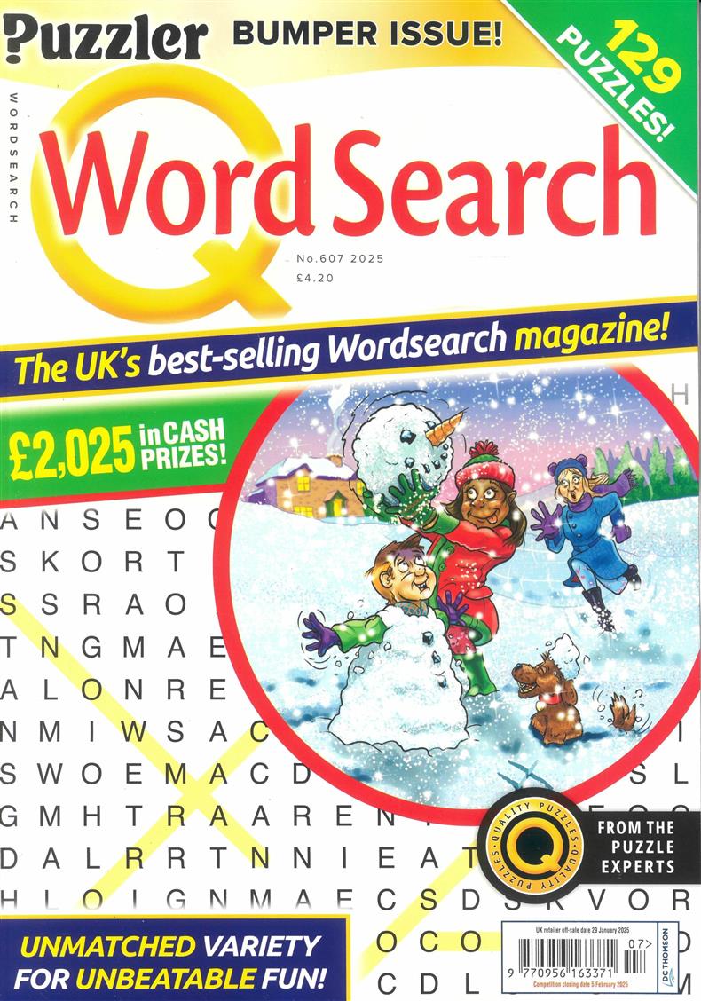 Puzzler Q Wordsearch - NO 607