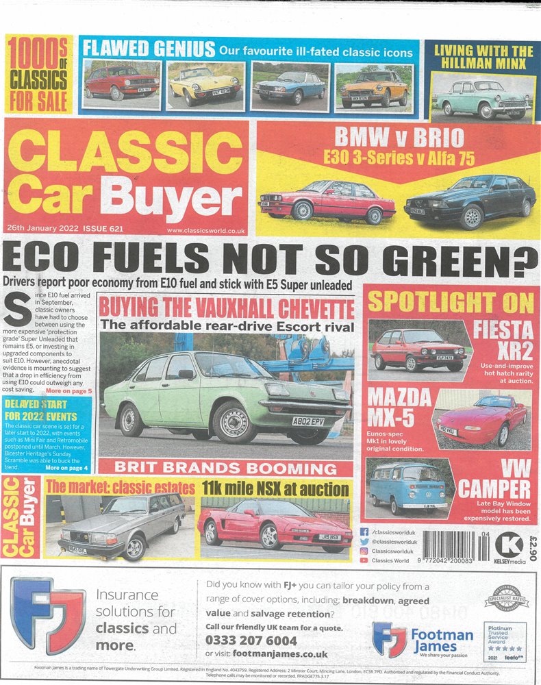 Classic Car Buyer Magazine Issue 26/01/2022