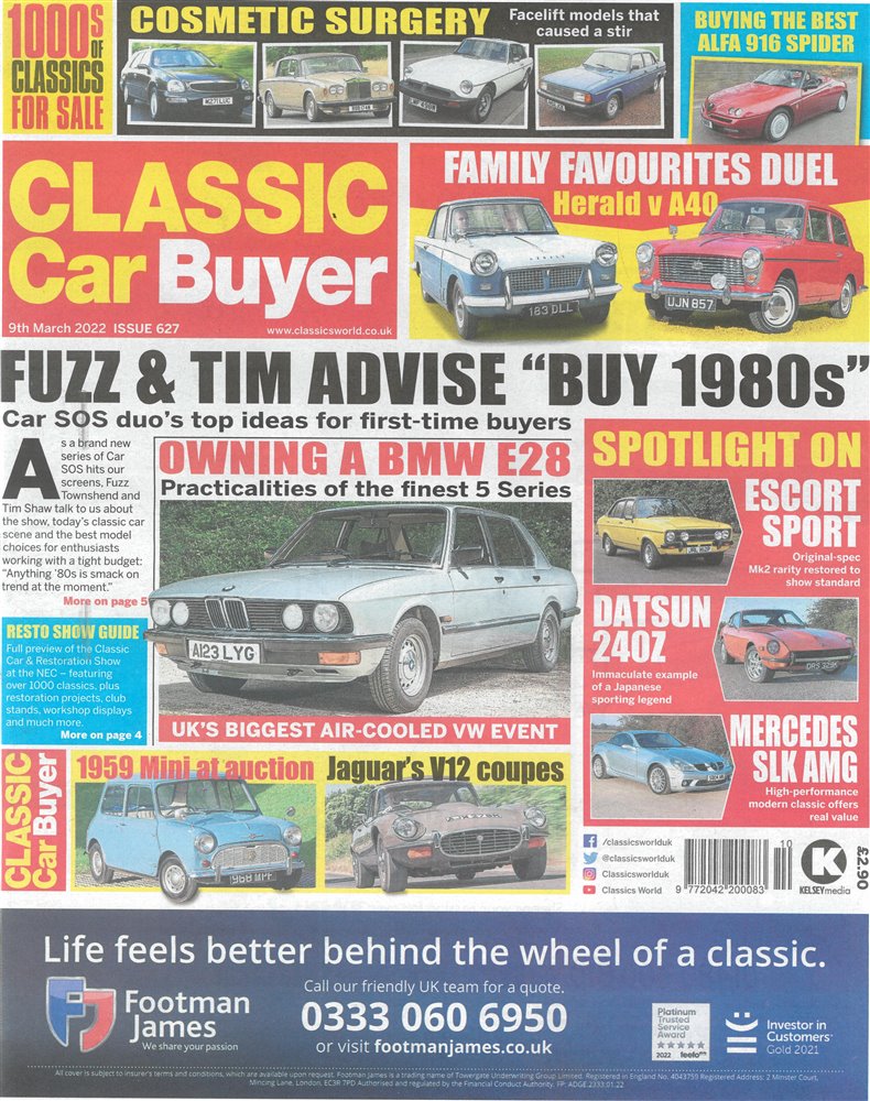 Classic Car Buyer Magazine Issue 09/03/2022