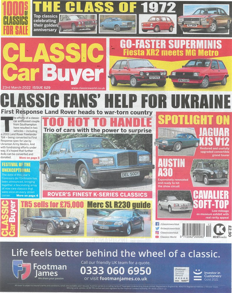 Classic Car Buyer Magazine Issue 23/03/2022