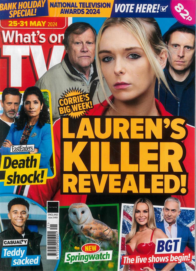 Whats on TV - 25/05/2024