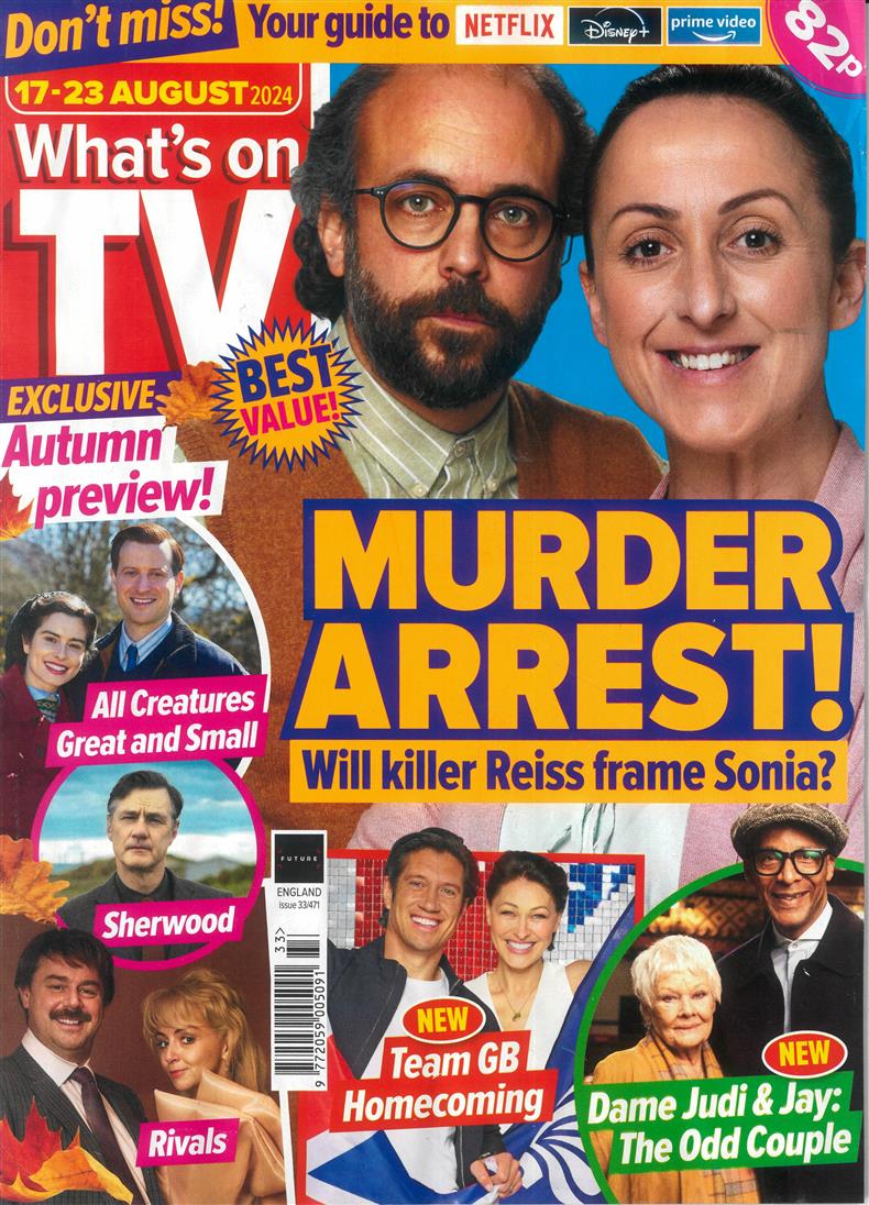 Whats on TV - 17/08/2024