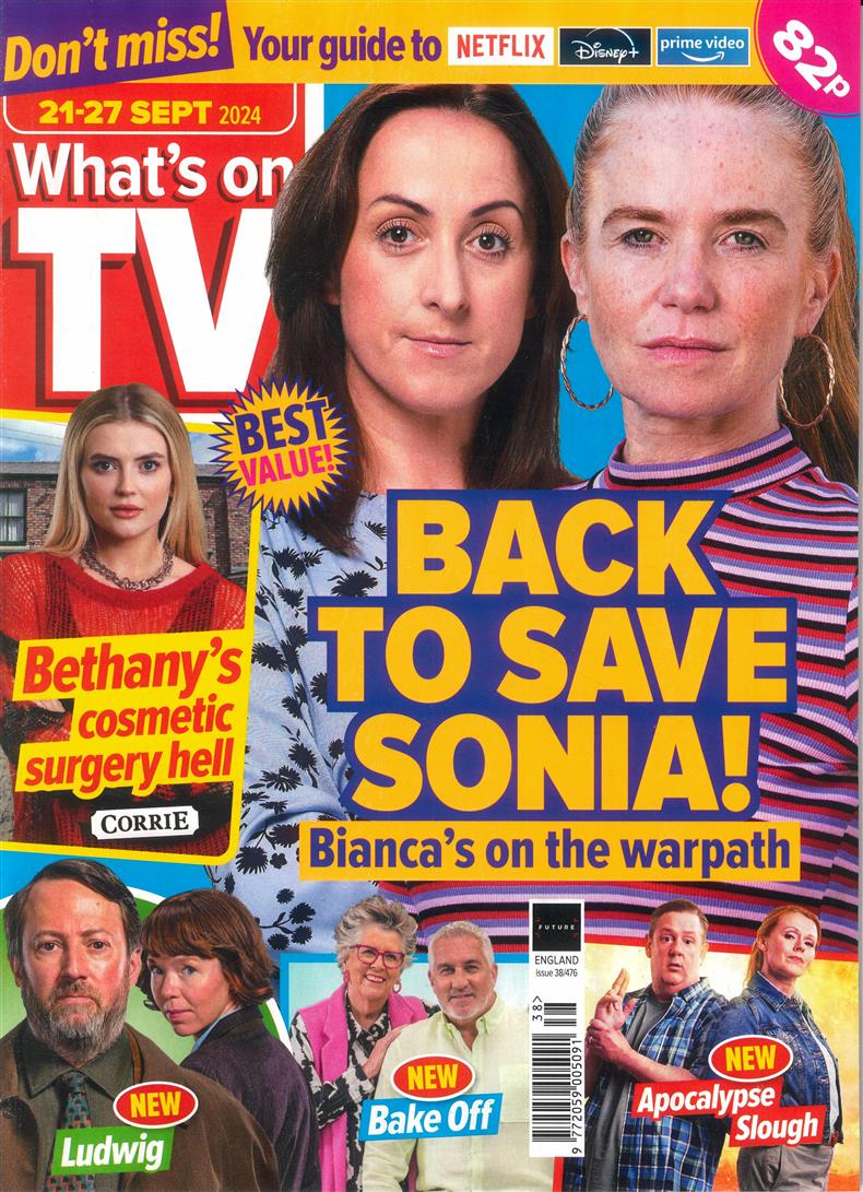 Whats on TV - 21/09/2024