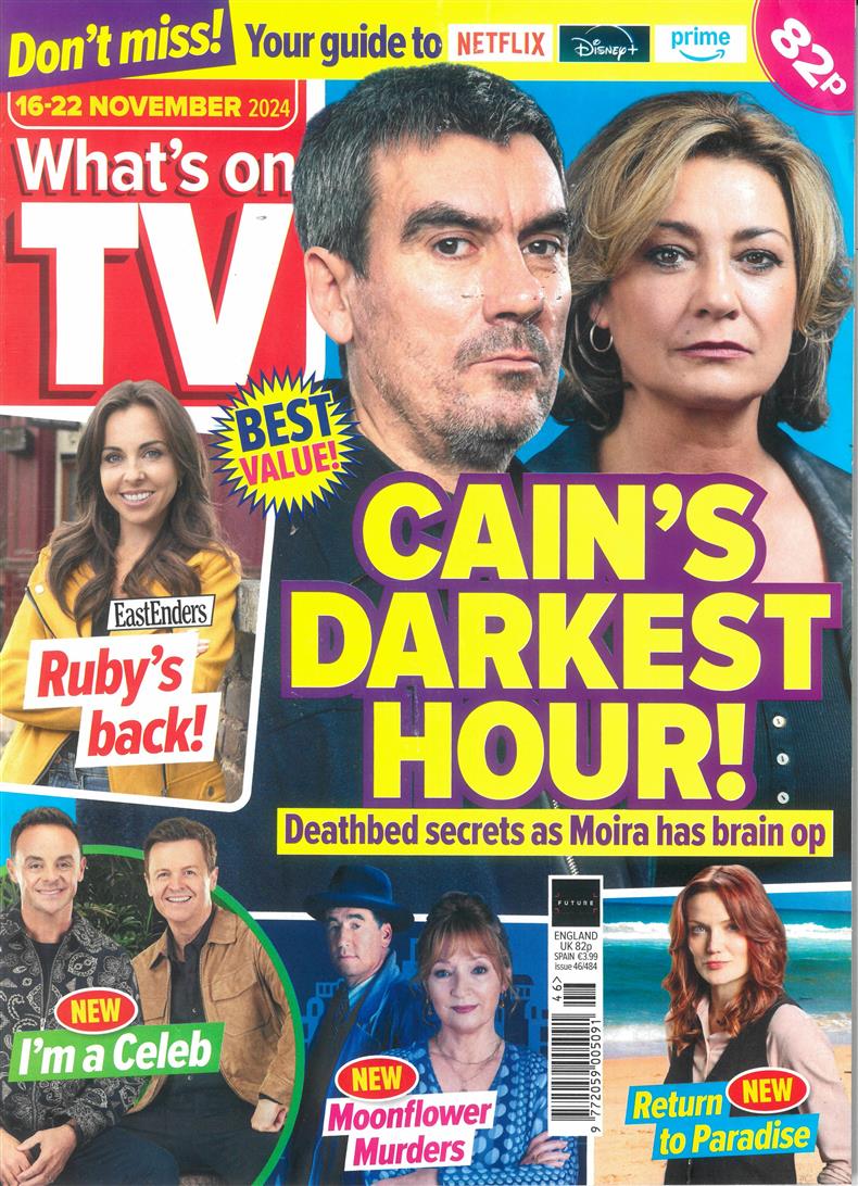 Whats on TV - 16/11/2024