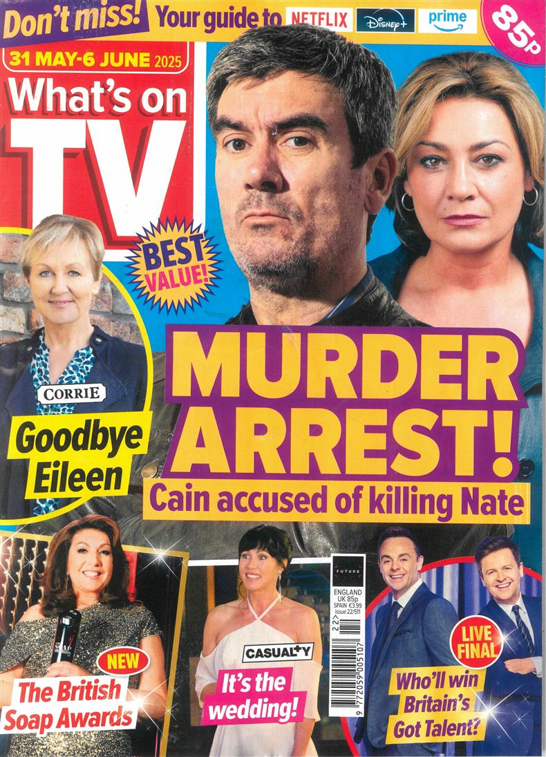 Whats on TV - 31/05/2025