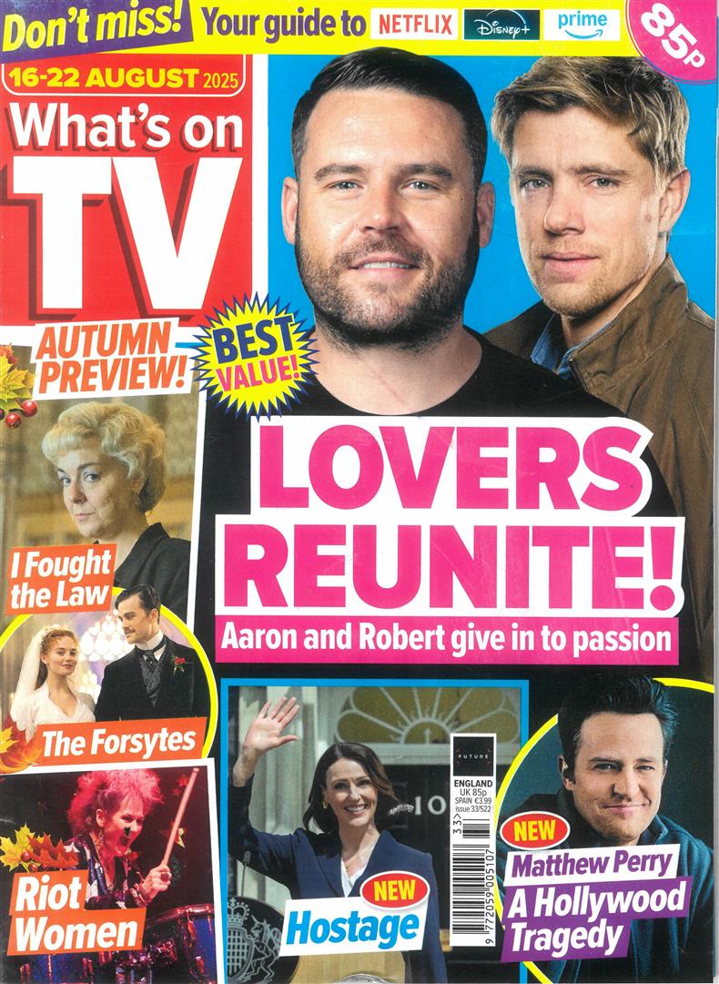 Whats on TV - 16/08/2025