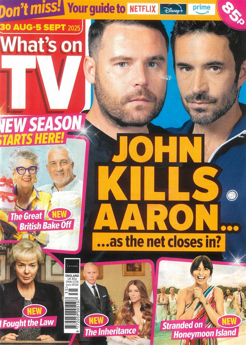 Whats on TV - 30/08/2025