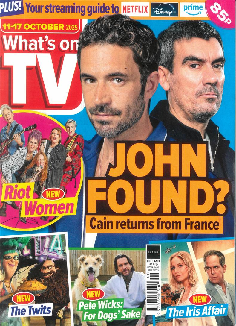 Whats on TV - 11/10/2025