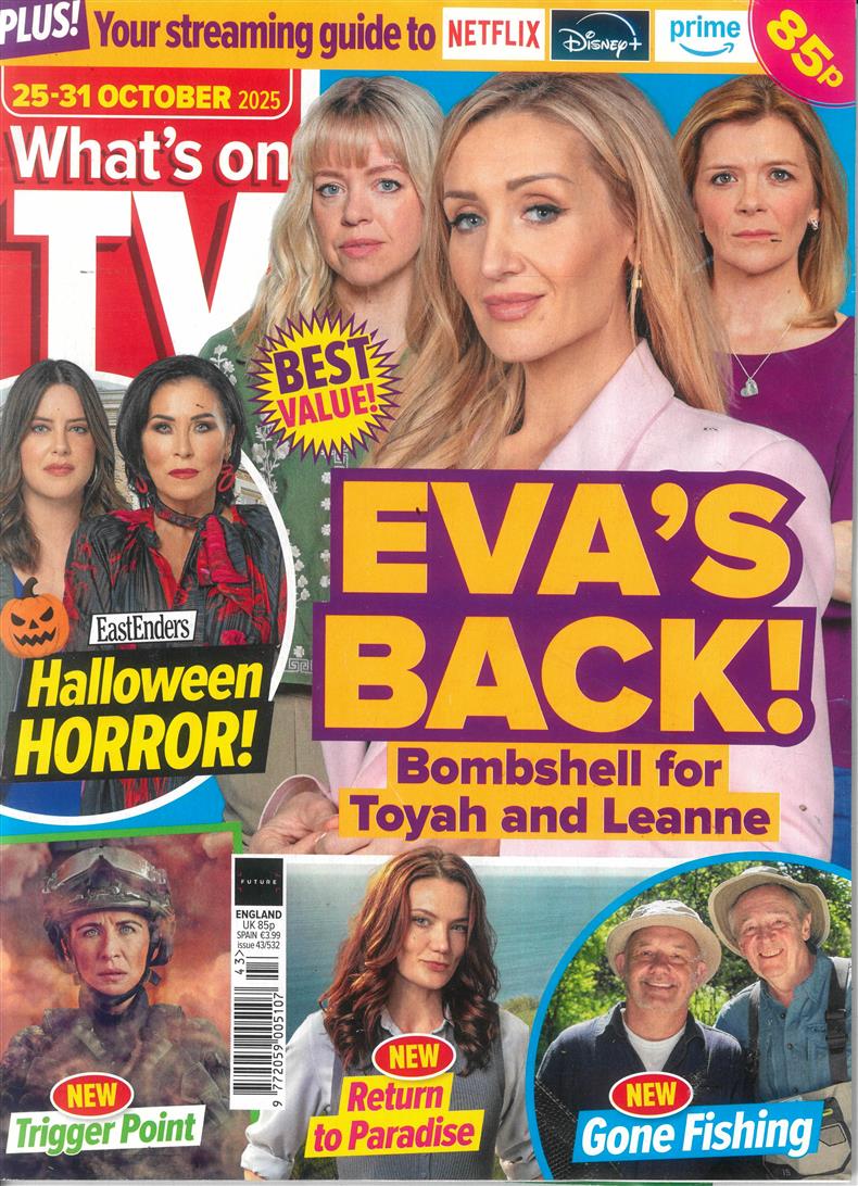 Whats on TV - 25/10/2025