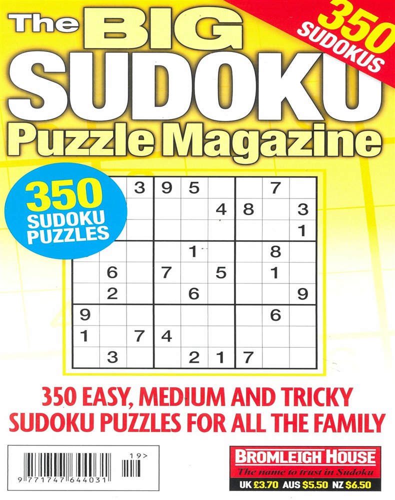 Big Sudoku Puzzle Magazine Issue NO 119