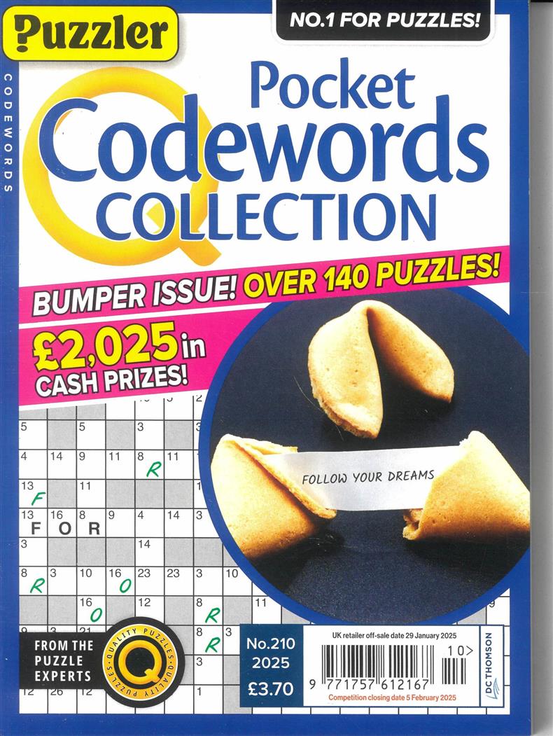Puzzler Pocket Codewords Collection - NO 210