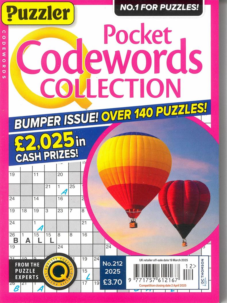 Puzzler Pocket Codewords Collection - NO 212