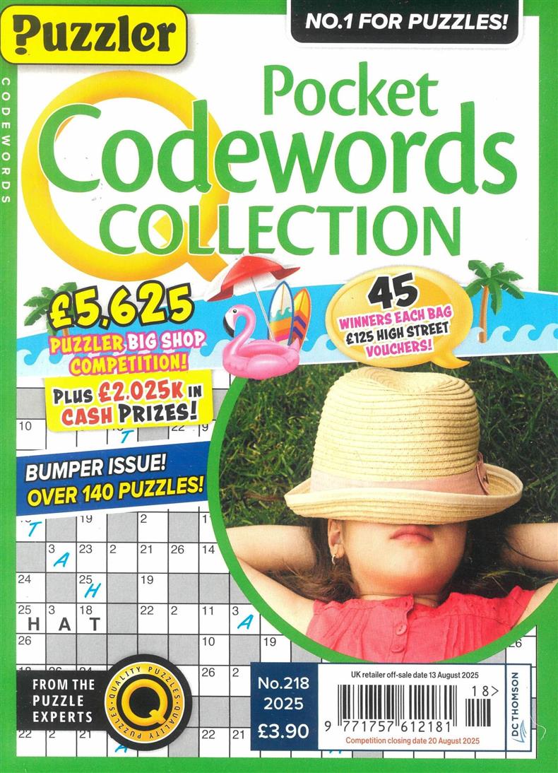Puzzler Pocket Codewords Collection - NO 218