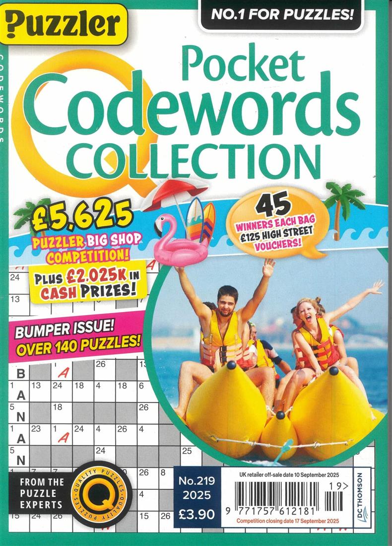 Puzzler Pocket Codewords Collection - NO 219