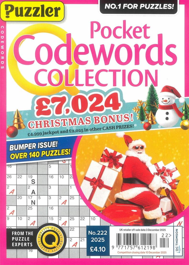 Puzzler Pocket Codewords Collection - NO 222