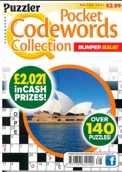 Puzzler Pocket Codewords Collection Magazine