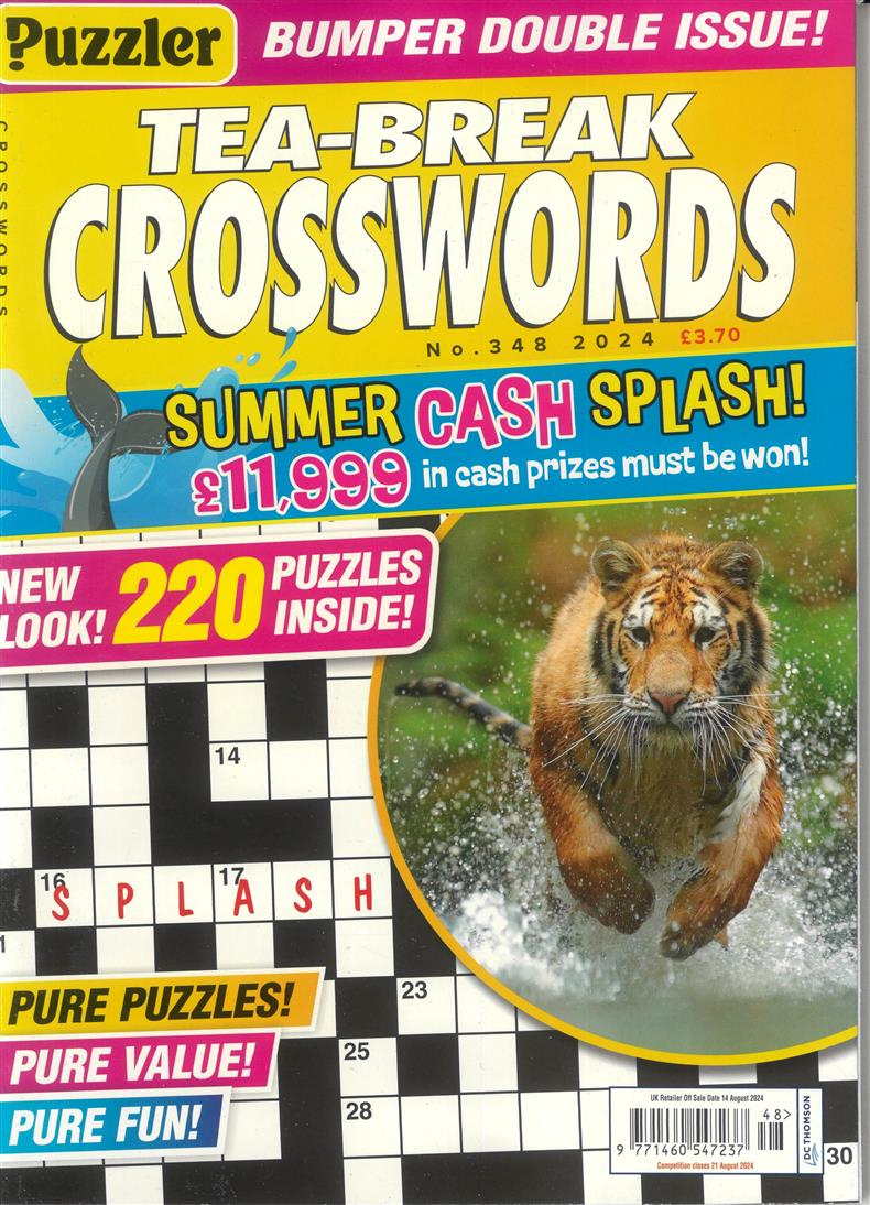 Puzzler Tea Break Crosswords - NO 348