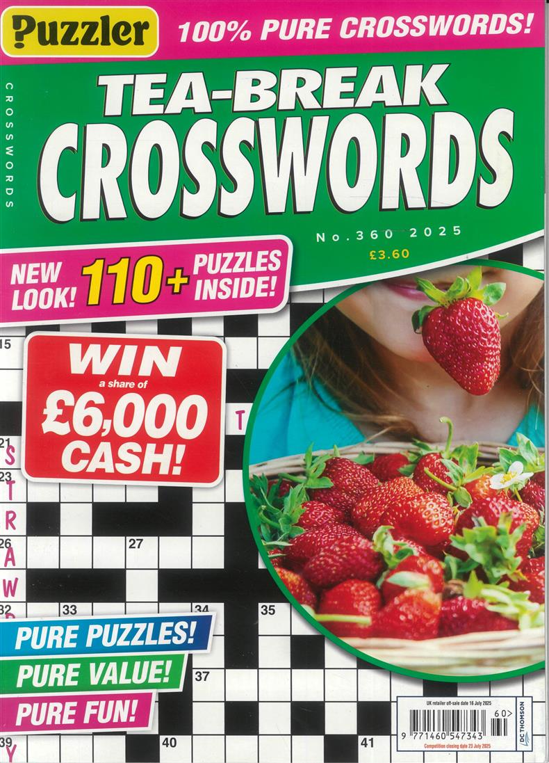 Puzzler Tea Break Crosswords - NO 360