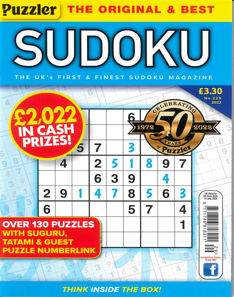 Puzzler Sudoku Magazine Issue NO 229