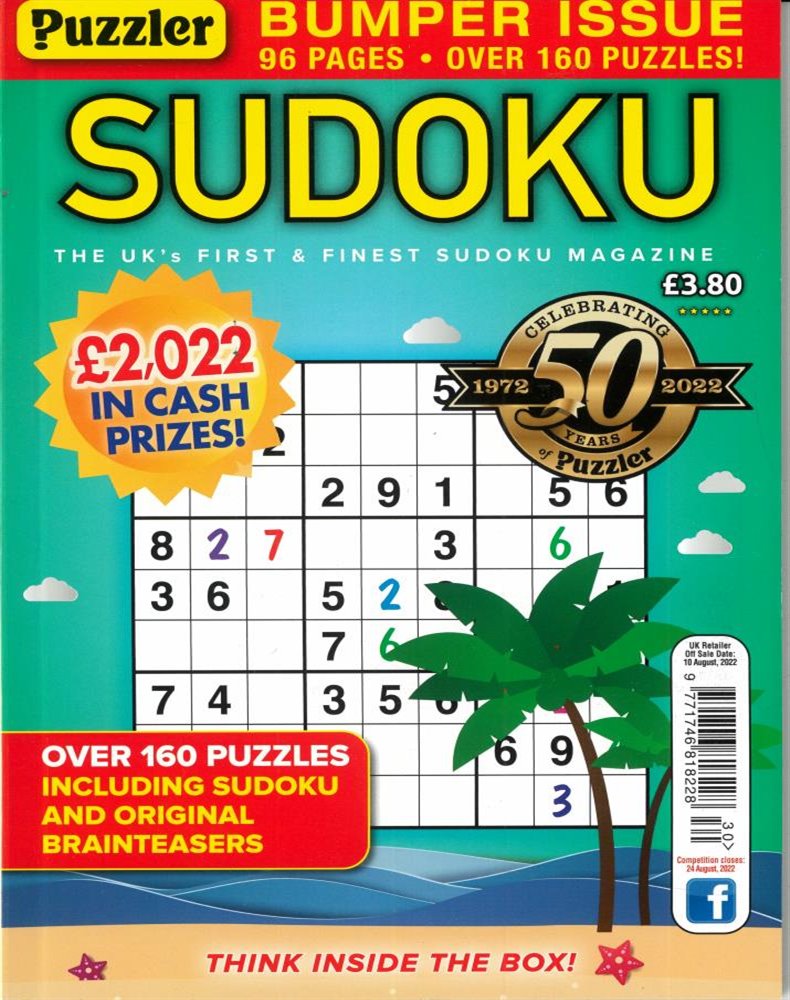 Puzzler Sudoku Magazine Subscription