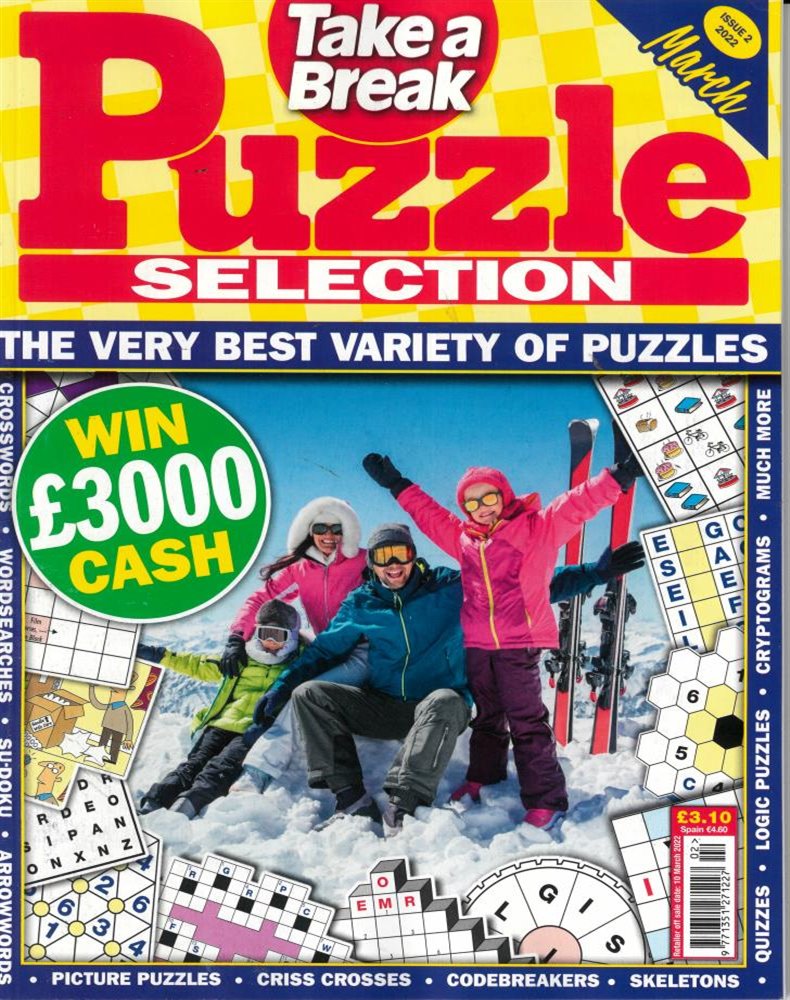 Take a Break Puzzle Selection Magazine Issue NO 2
