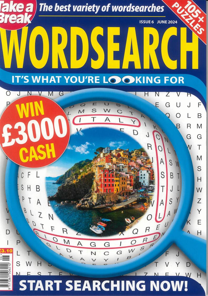 Take a Break Wordsearch - NO 6