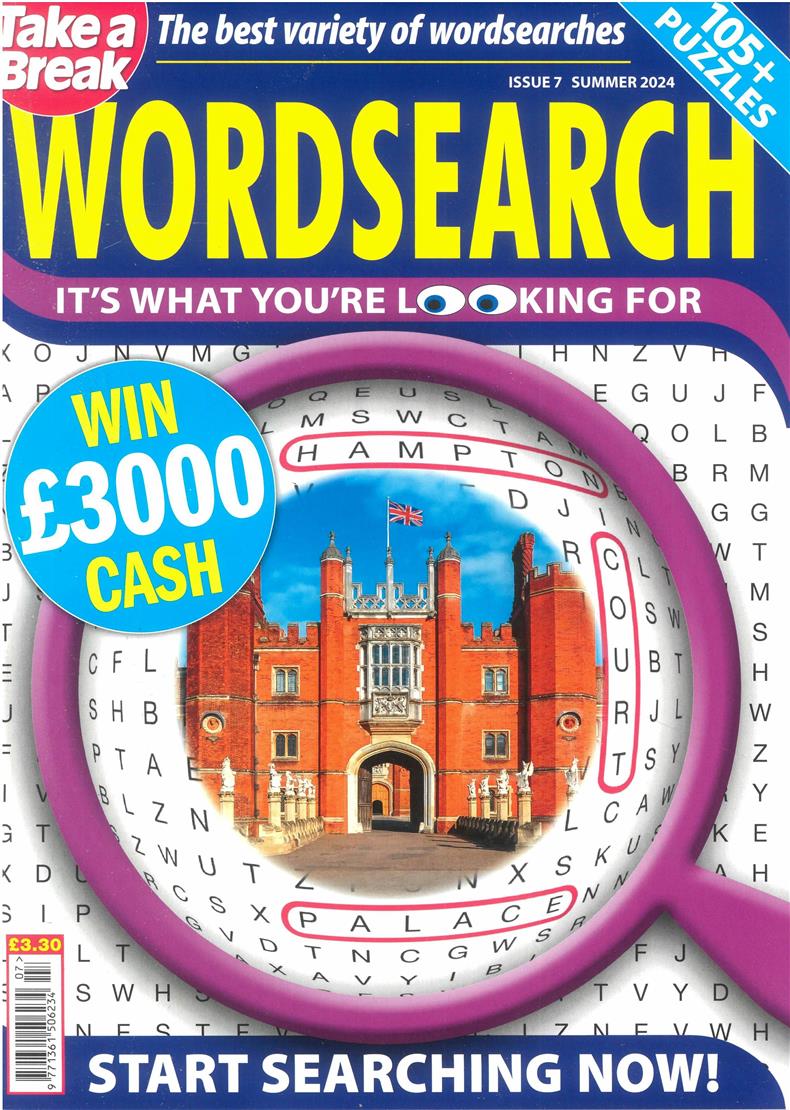 Take a Break Wordsearch - NO 7
