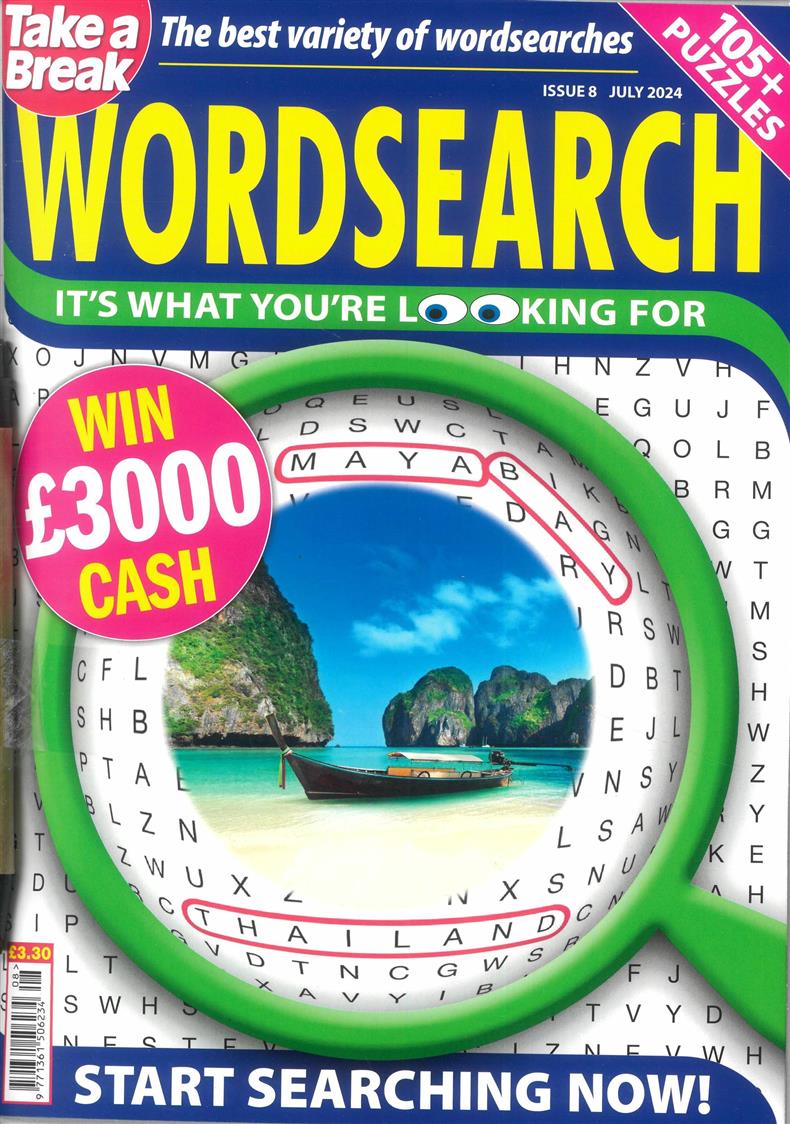Take a Break Wordsearch - NO 8