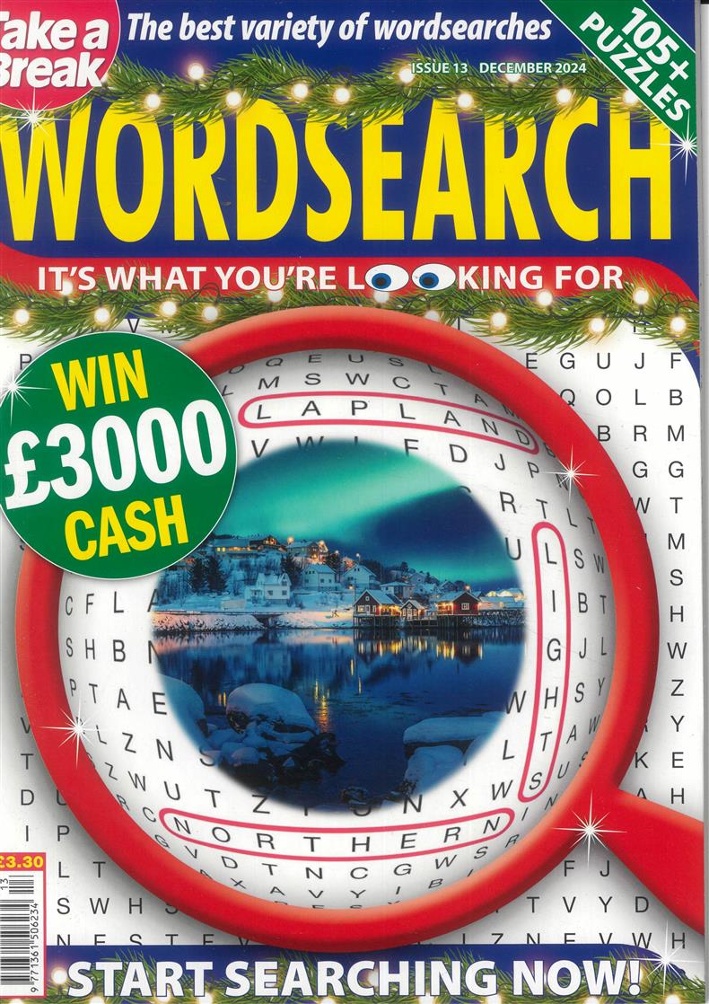 Take a Break Wordsearch - NO 13