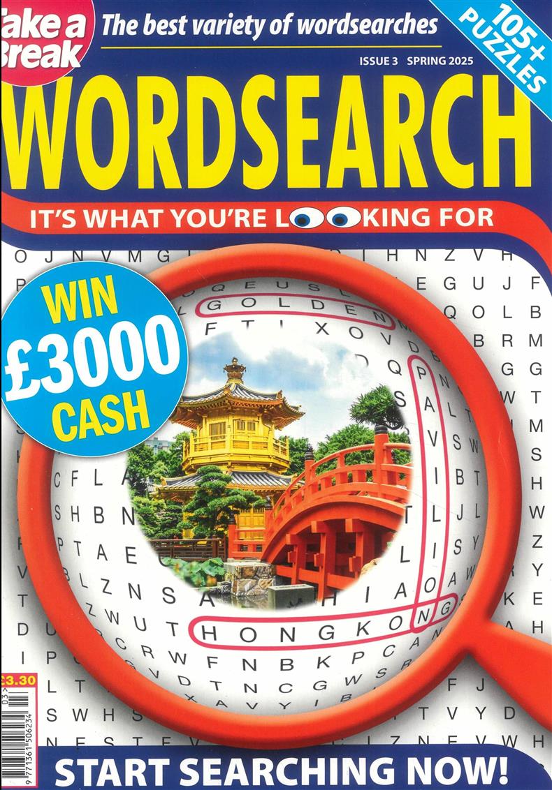 Take a Break Wordsearch - NO 3
