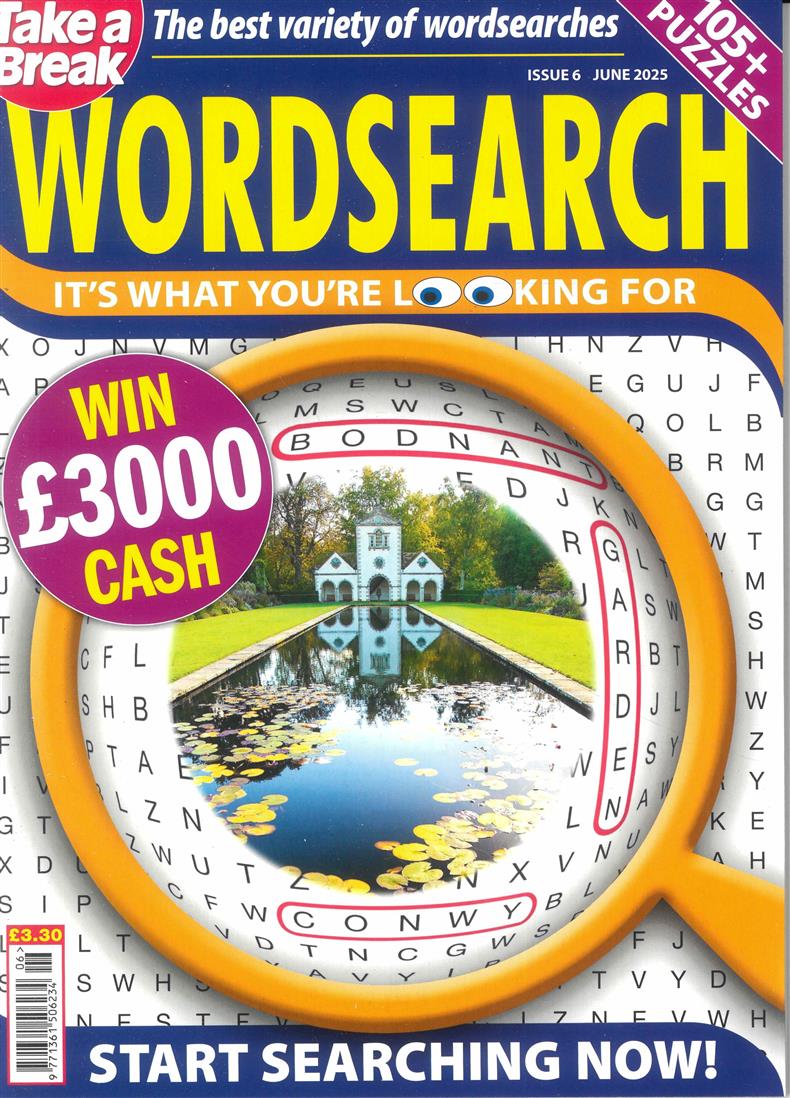 Take a Break Wordsearch - NO 6