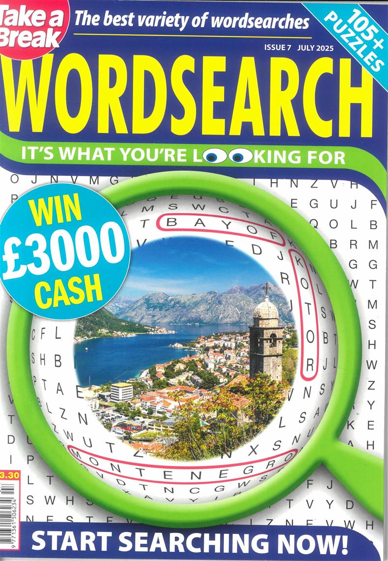 Take a Break Wordsearch - NO 7