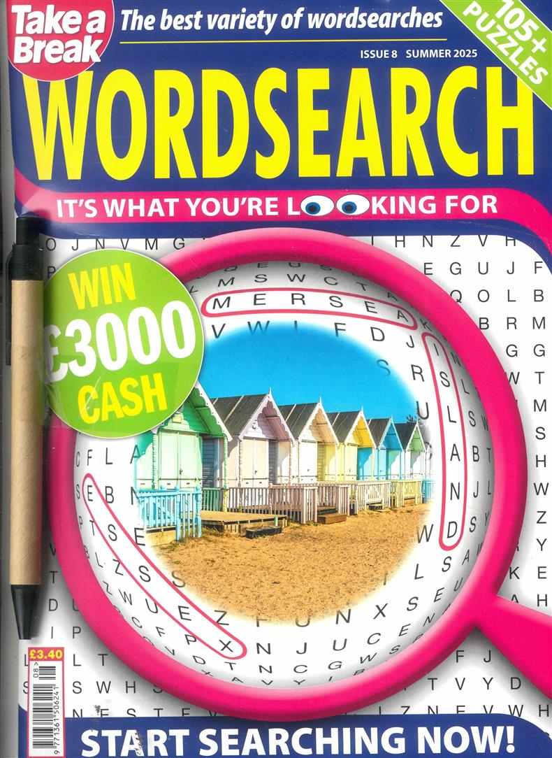 Take a Break Wordsearch - NO 8